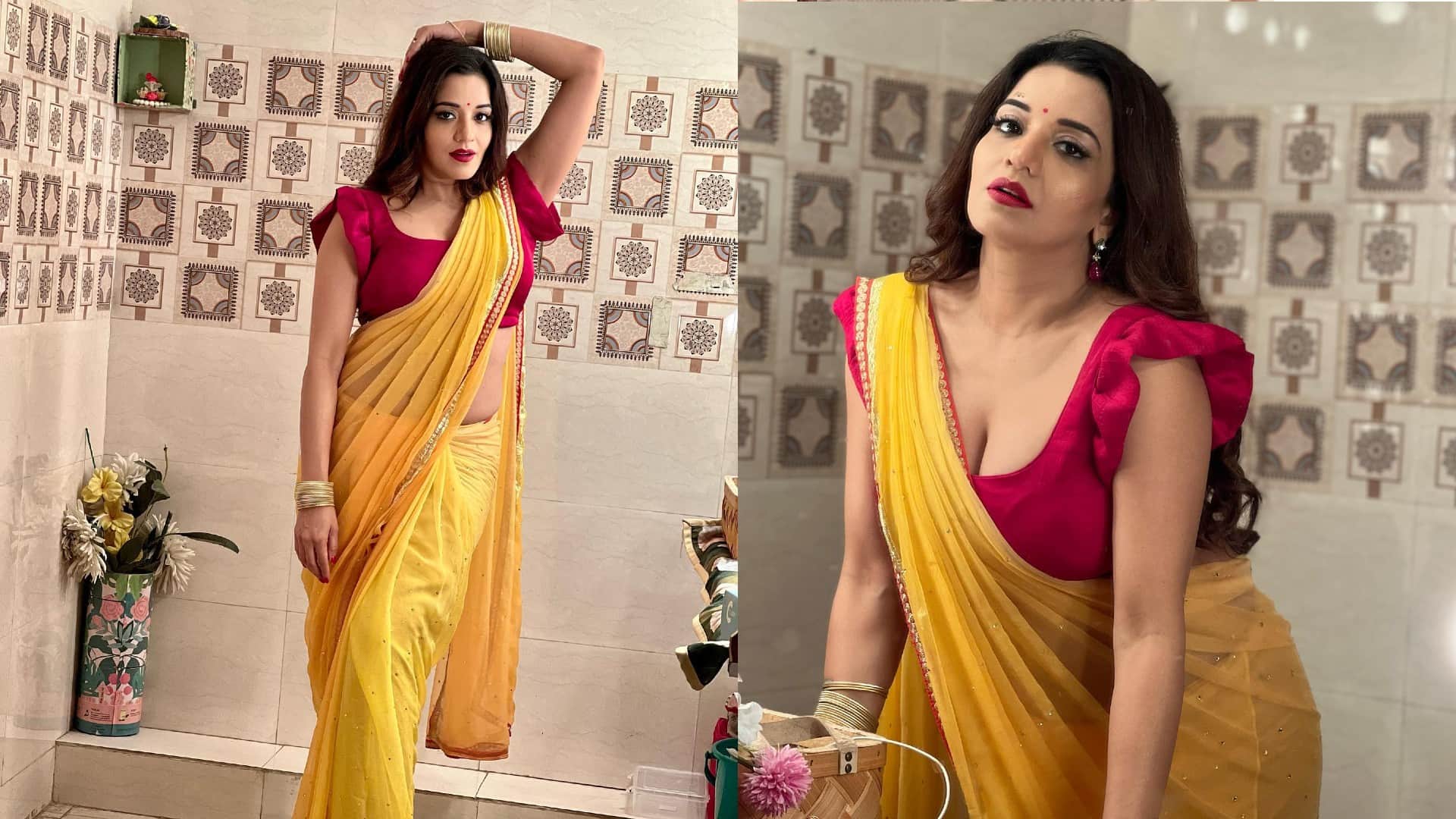 Photos Of The Day rashmi desai hot look monalisa rashmika mandanna pooja hegde akshay today celebrity update