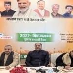 धर्मशाला में भाजपा की समीक्षा बैठक।