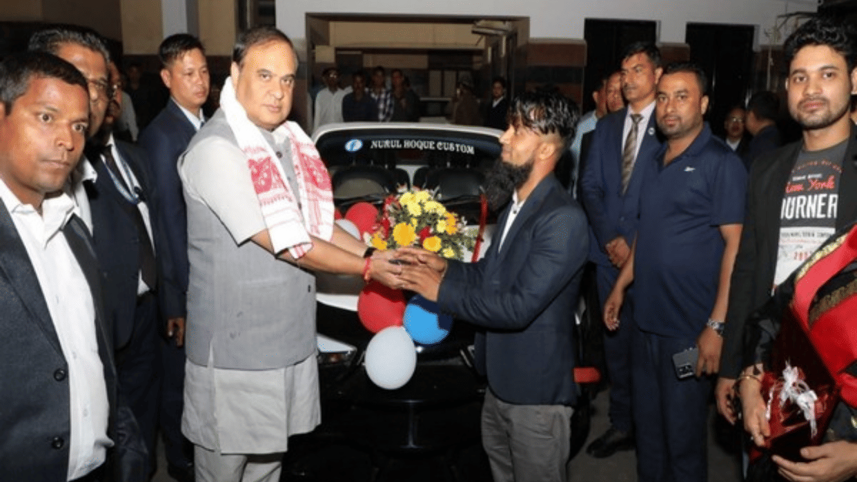 Assam CM Himanta Biswa received a 'Lamborghini' worth ten lakh rupees as a gift