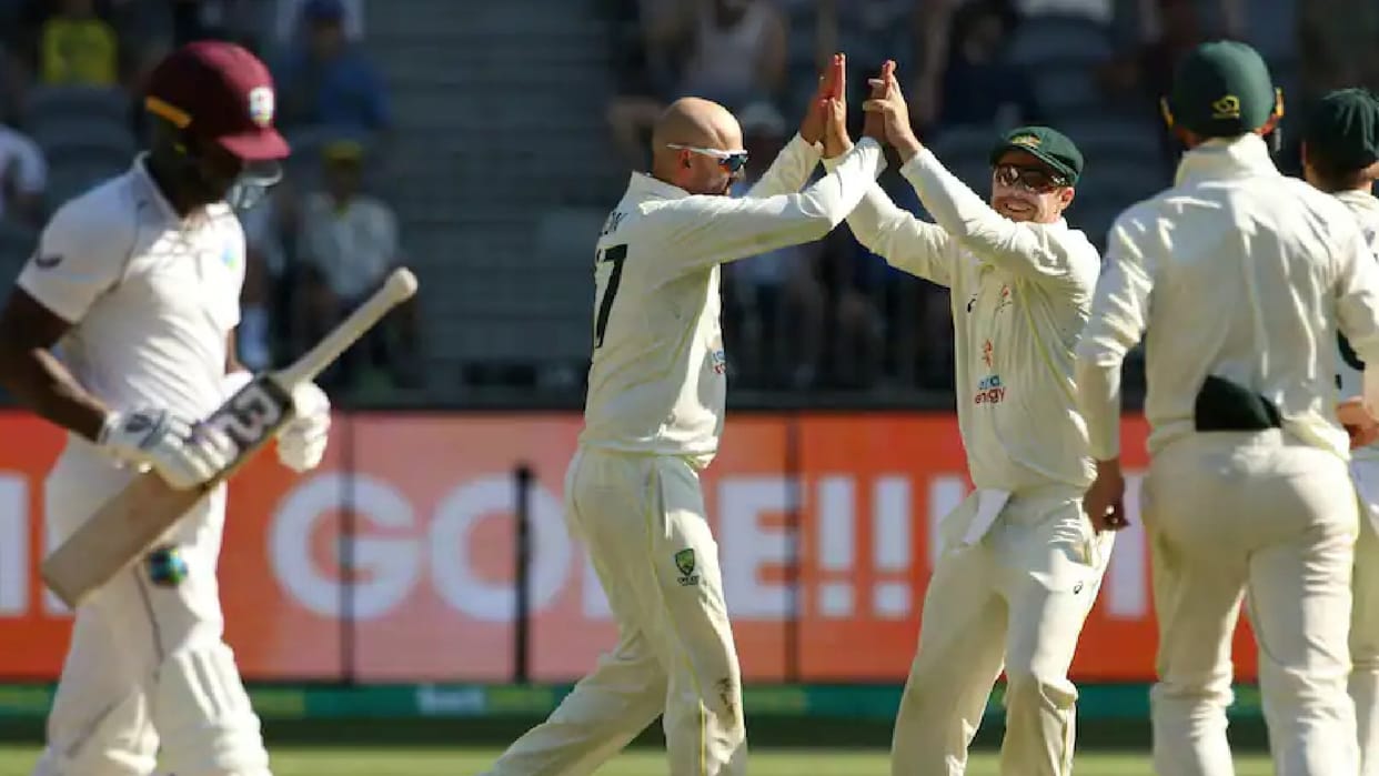 Australia Win First Test Against West Indies by 164 runs marnus labuschange player of the match