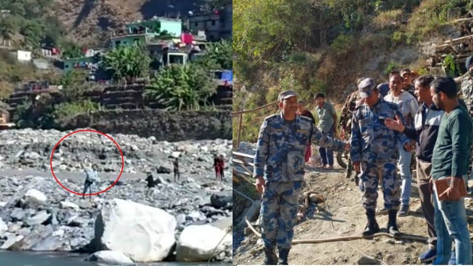 Nepal-India Border Kali River embankment dispute Seven time Stone pelting