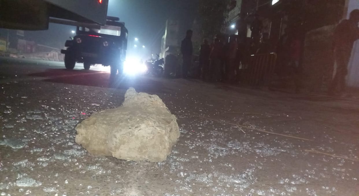 youths who went to the wedding party had an altercation vandalized the bus in Shamali