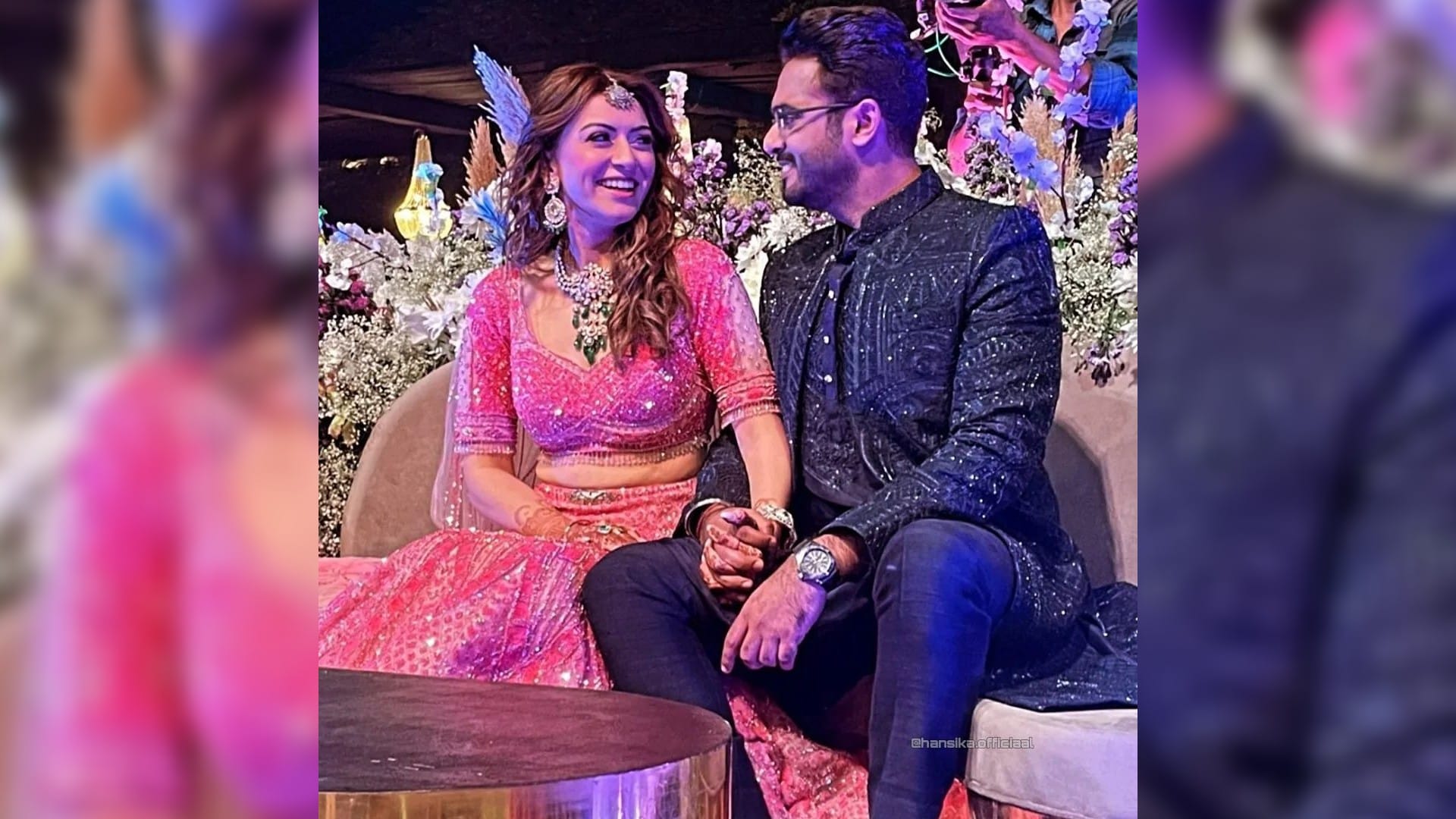 Hansika Motwani Sohael Khaturiya reacts on their honeymoon plans as they return to mumbai after wedding
