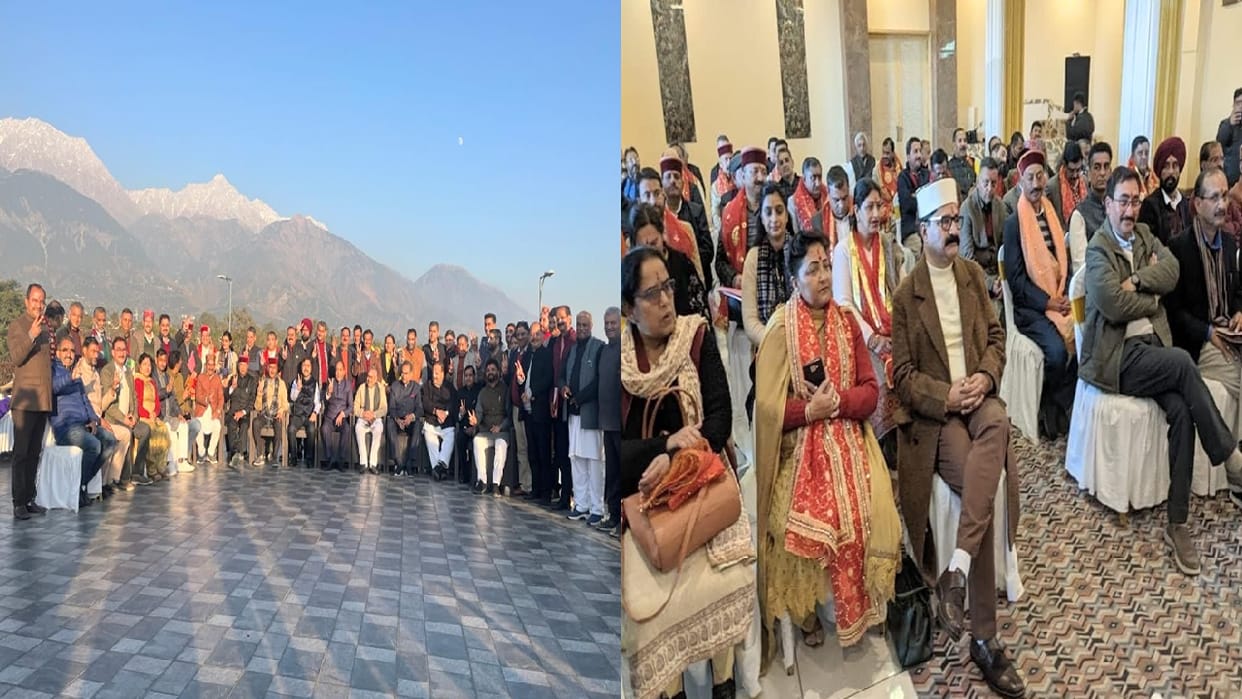BJP's election Brainstorming in Dharamshala, all 68 candidates including Chief Minister Jairam Thakur present