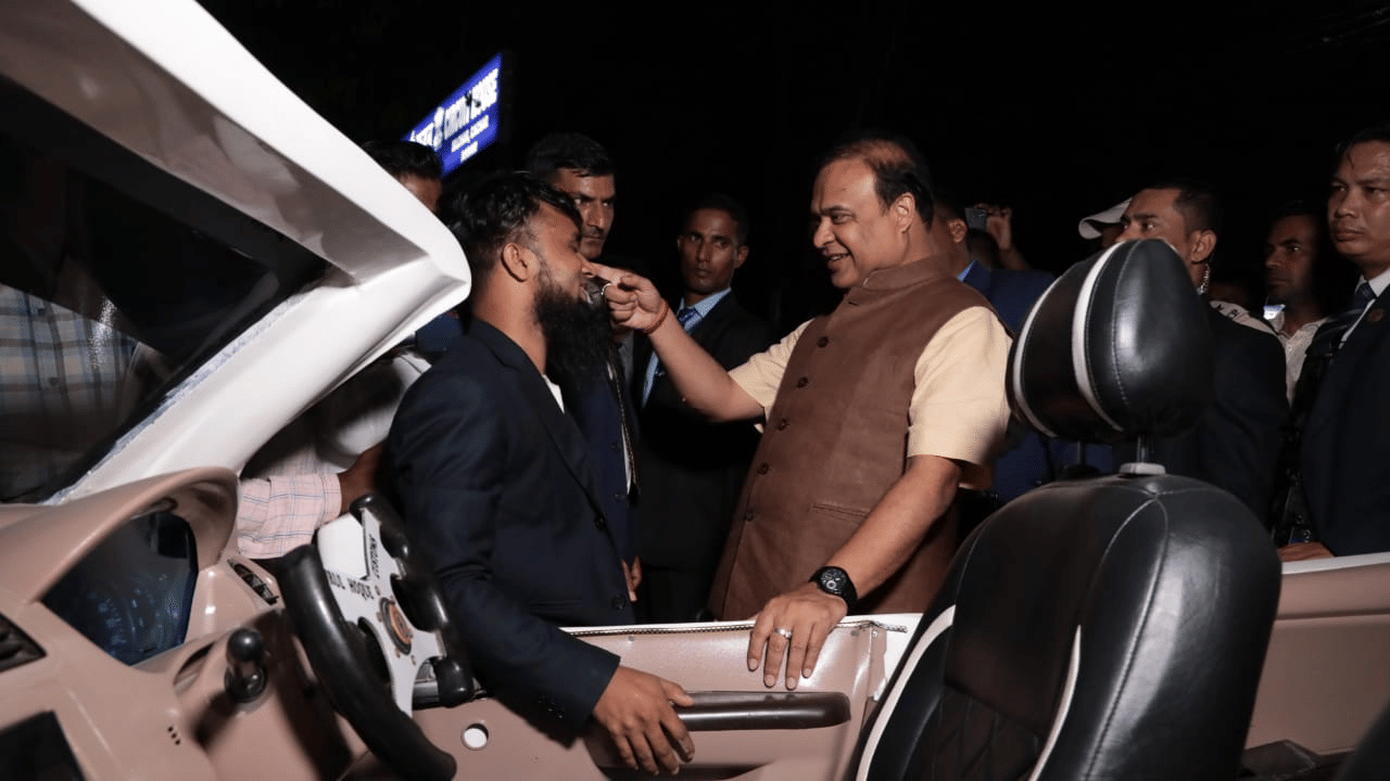 Assam CM Himanta Biswa received a 'Lamborghini' worth ten lakh rupees as a gift