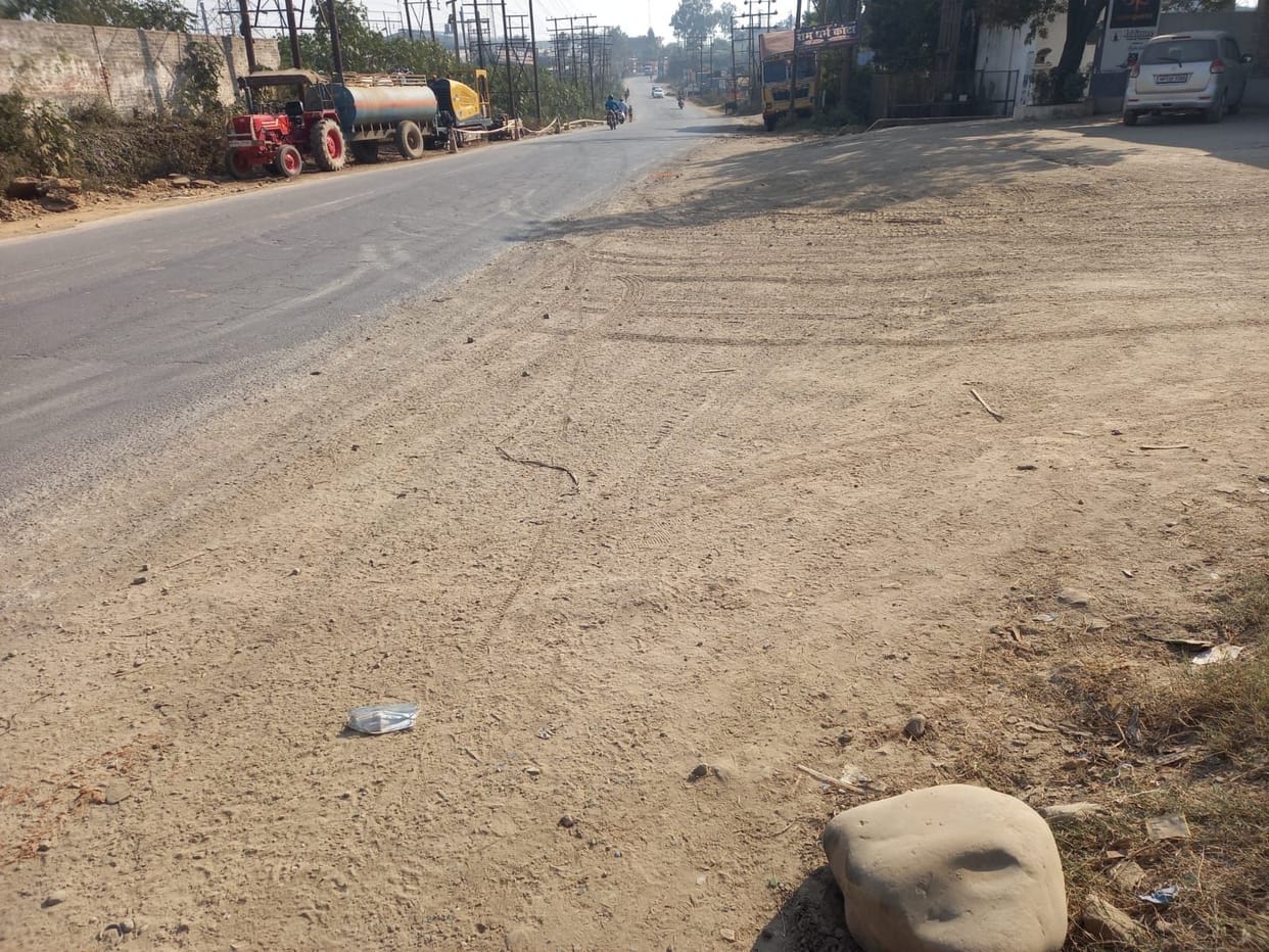 Sewer and pipeline are not available for many families in Jharmajri