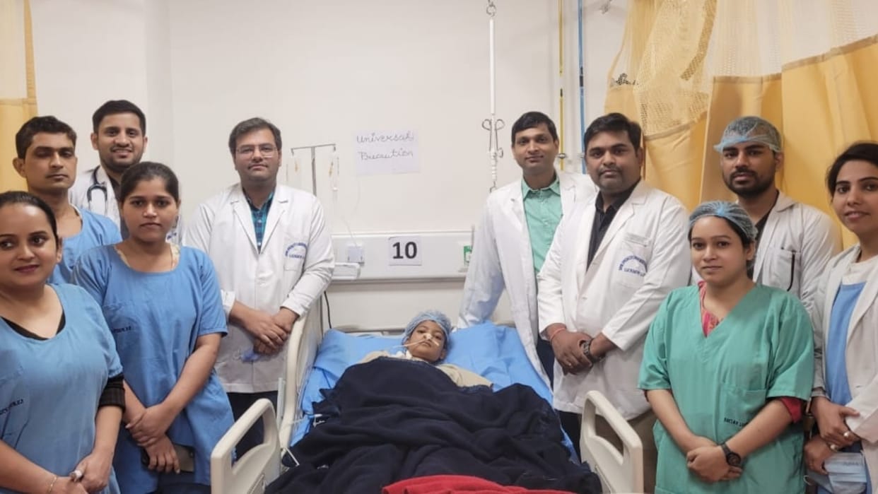 Doctors removed 13 KG tumor from a child.