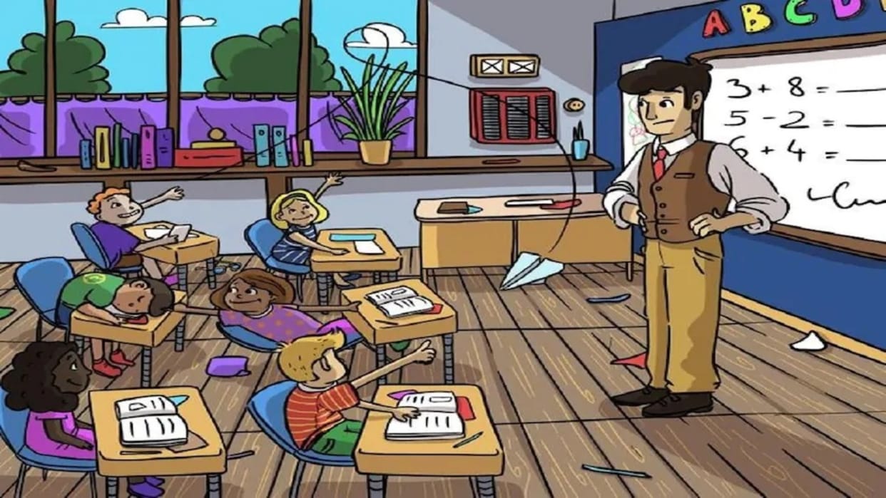 Optical illusion: Spot the hidden spectacles in classroom picture check your brain iq