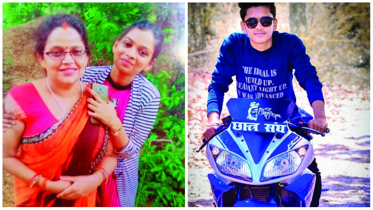 While waiting the three deceased became victims of the truck, the bike was standing on the roadside