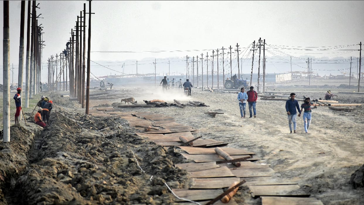 Land will be distributed to 11 institutions to set up a fair on the sands of Sangam, Dandibada will settle fir