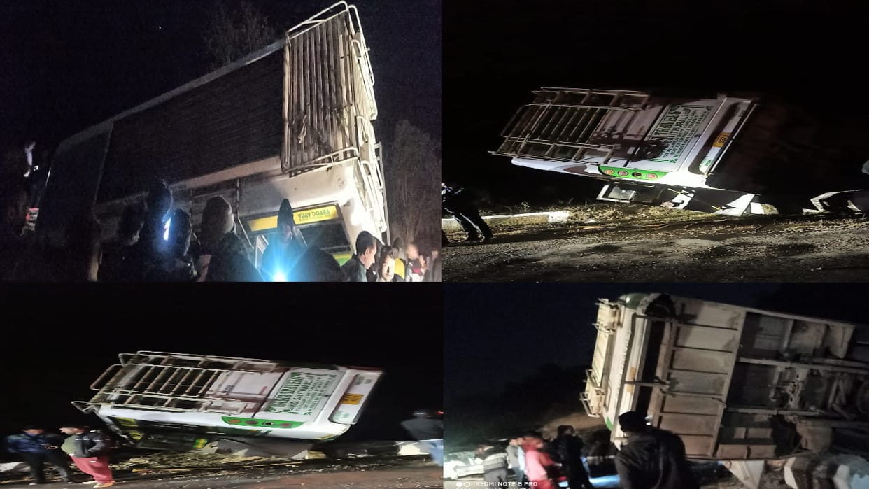 private bus accident in thural kangra himachal, many passengers injured