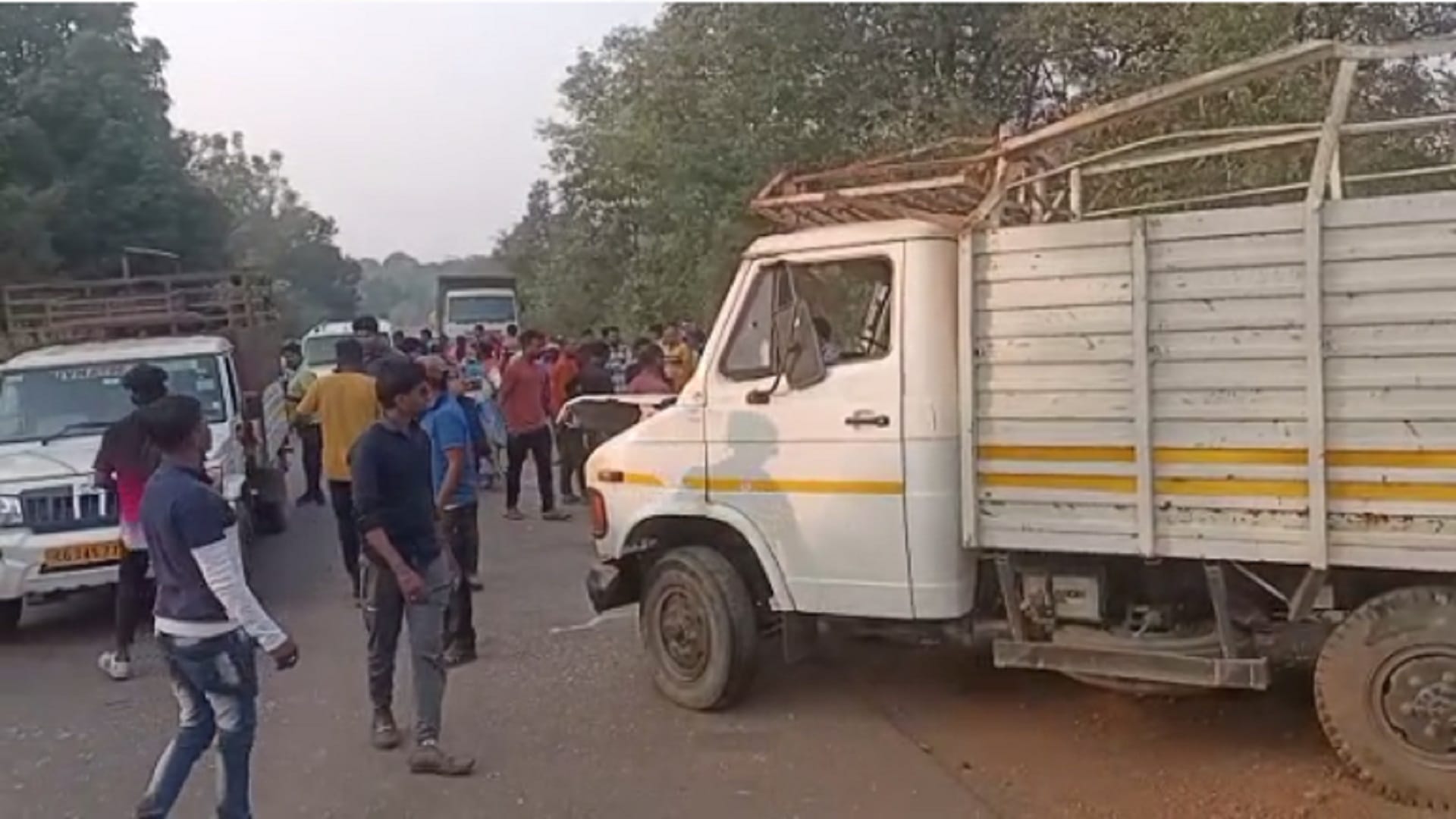 two killed, 36 injured after matador overturned in chhattisgarh kanker