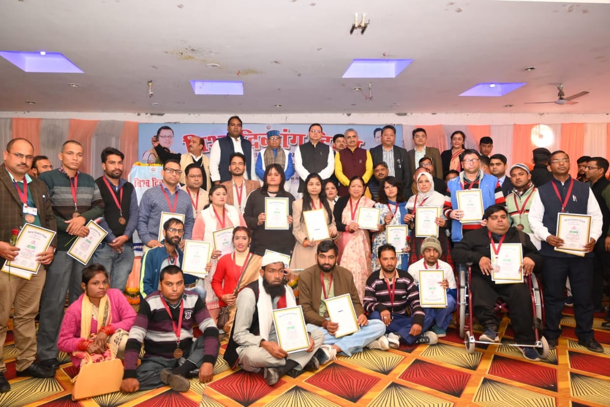 World Disabled day 2022: CM Pushkar singh Dhami Honour to Disabled employees and players
