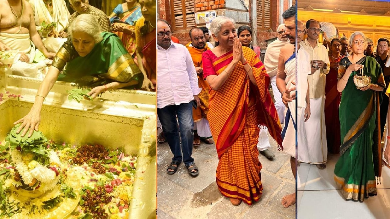Unseen pictures of Finance Minister: Baba's court with Gangajal in hand, then photo taken with students in BHU