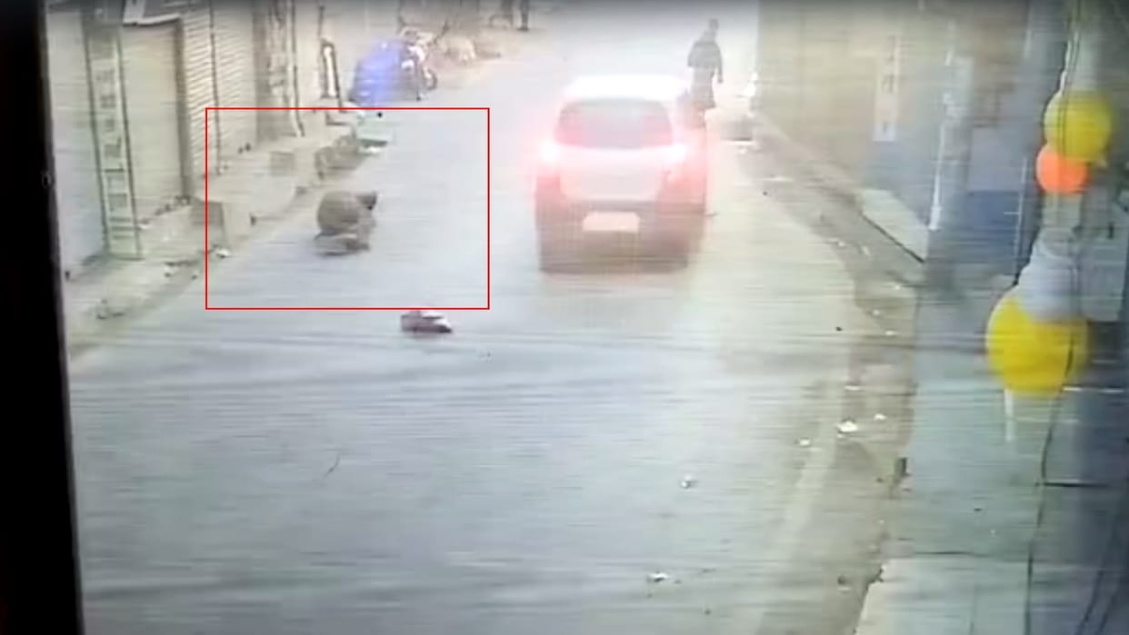 Car hit a pedestrian in Shimla's Sanjauli bazar