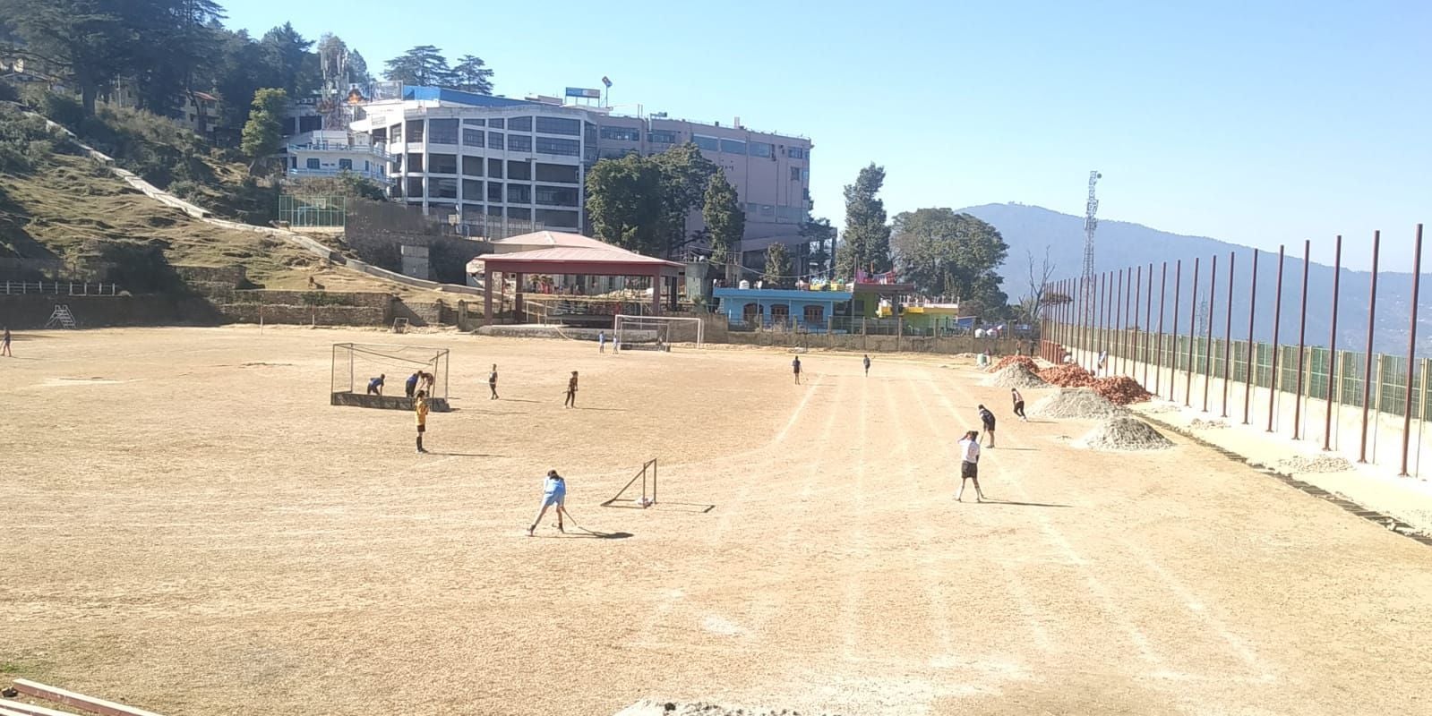 Construction in Almora Stadium