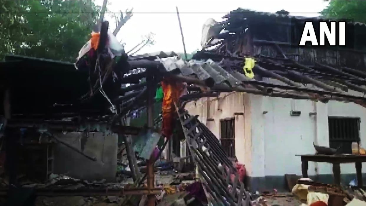 TMC BJP face off at blast site in Purba Medinipur as bomb squad visits