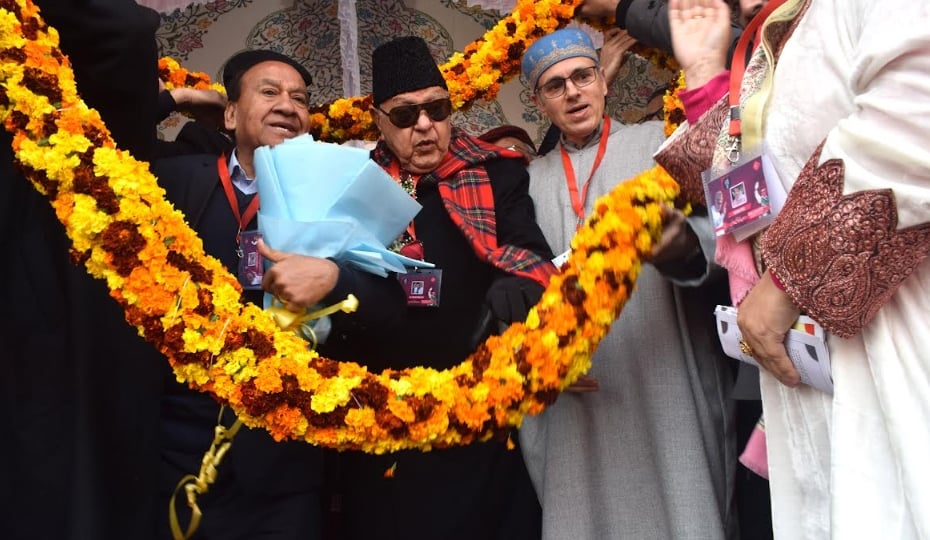 Jammu Kashmir Farooq Abdullah again became President of National Conference by voice vote