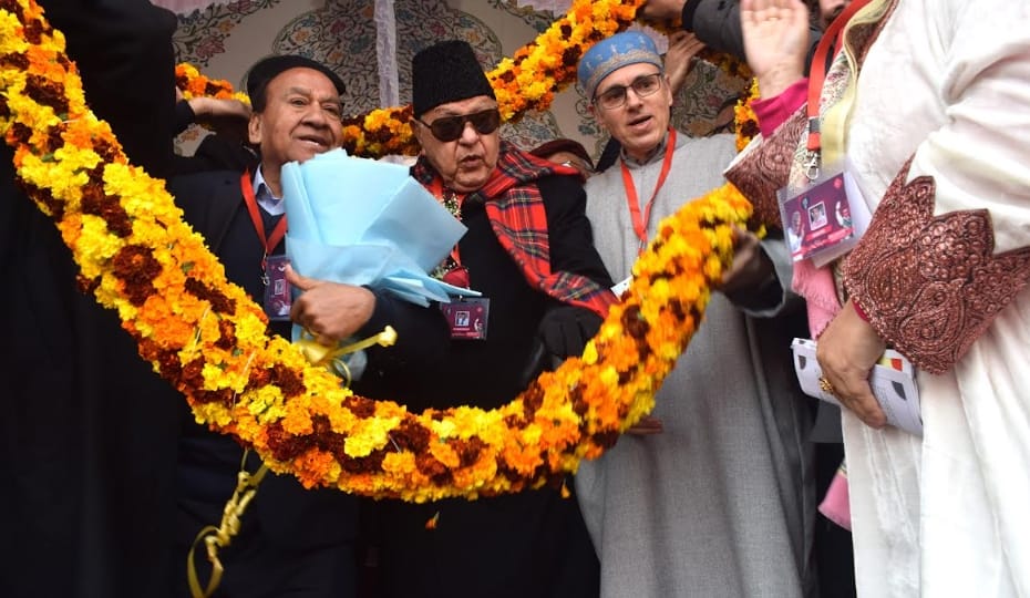 Jammu Kashmir Farooq Abdullah again became President of National Conference by voice vote