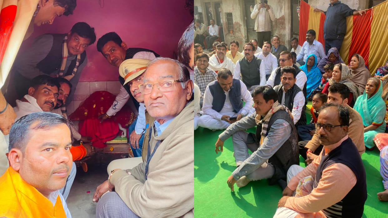 Miscreants vandalized the idol in the temple in Bahadurgarh