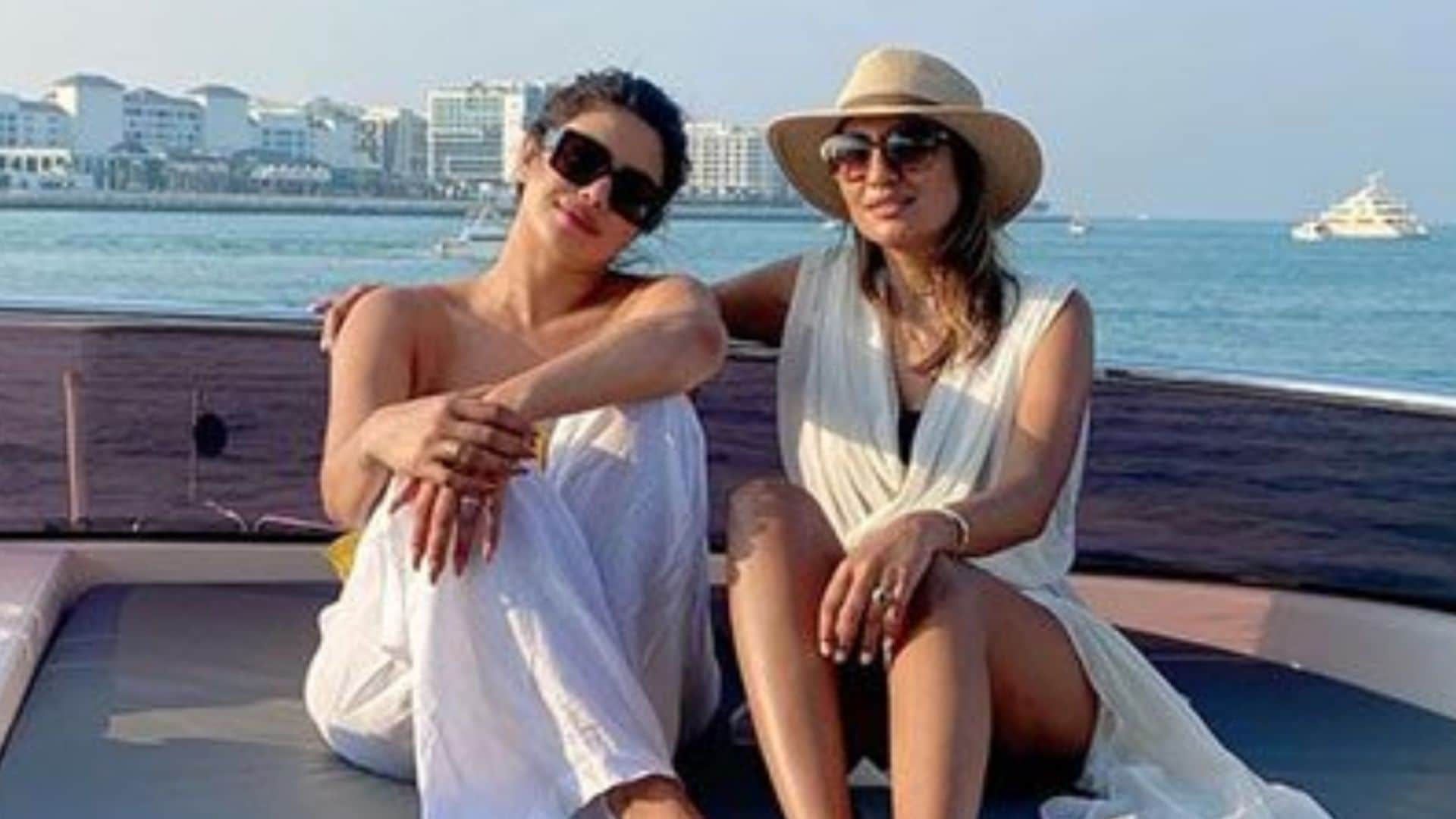 Priyanka Chopra Weekend in Dubai See Actress Latest Instagram Viral Photos in Yellow Swimsuit