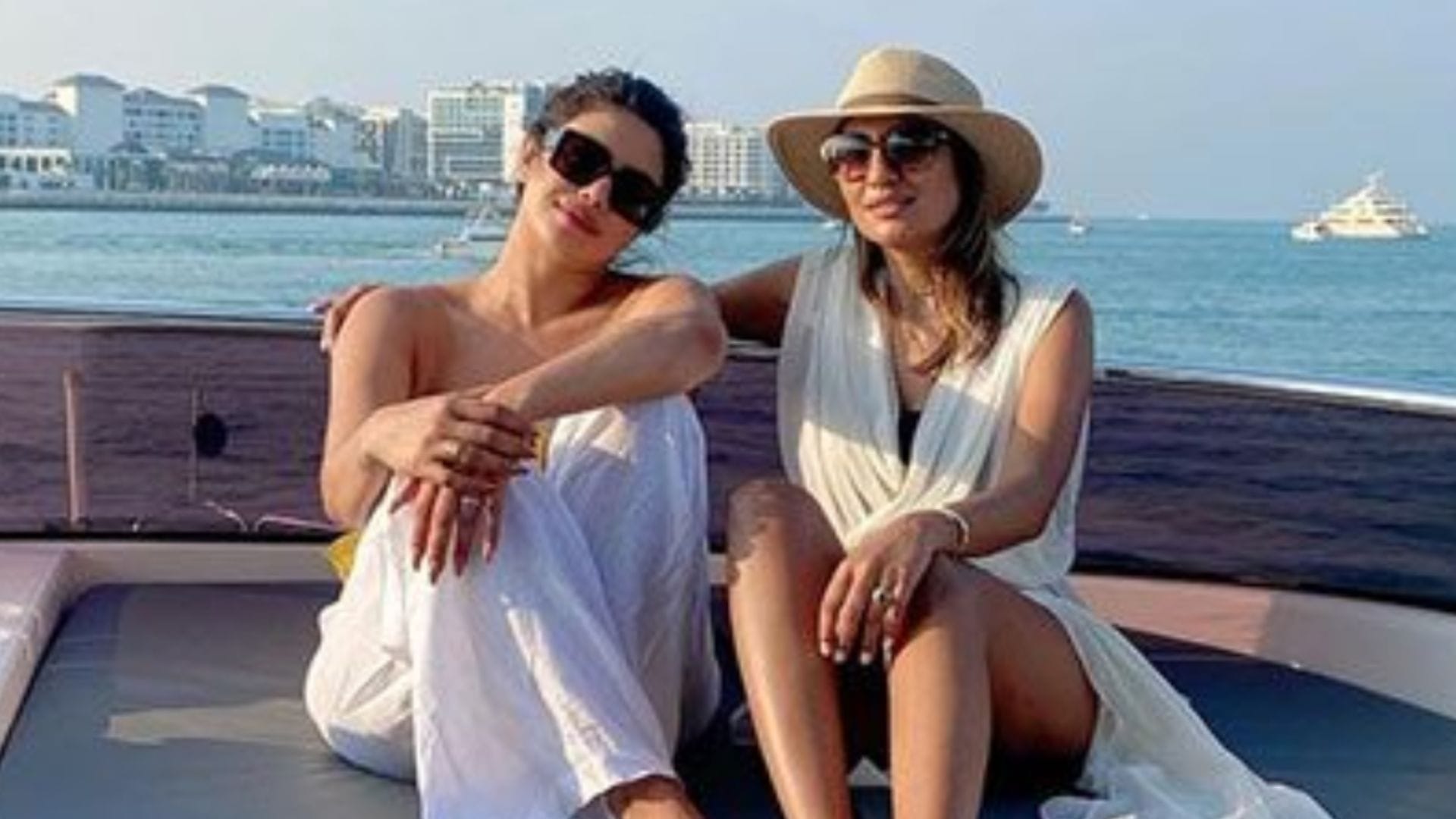 Priyanka Chopra Weekend in Dubai See Actress Latest Instagram Viral Photos in Yellow Swimsuit