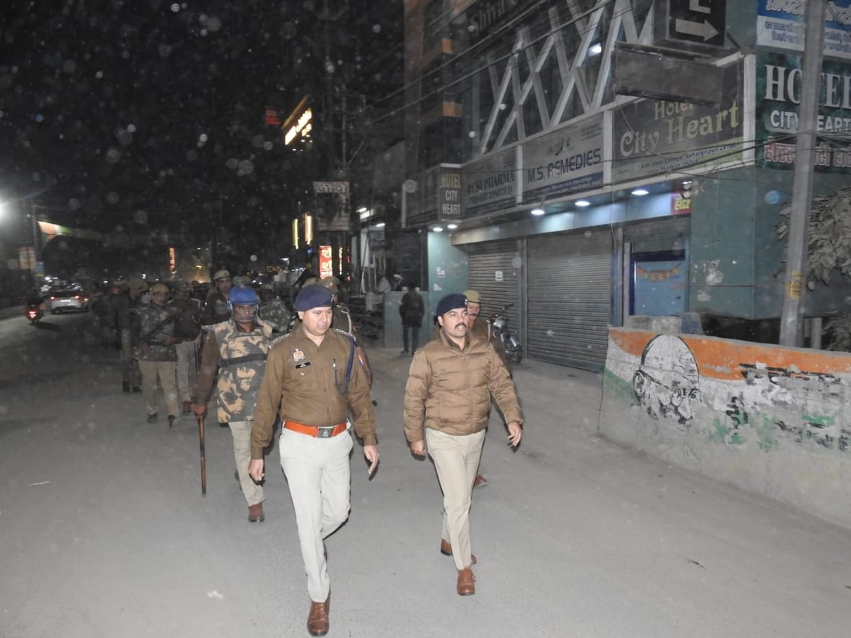 SSP patrolled on foot with the force