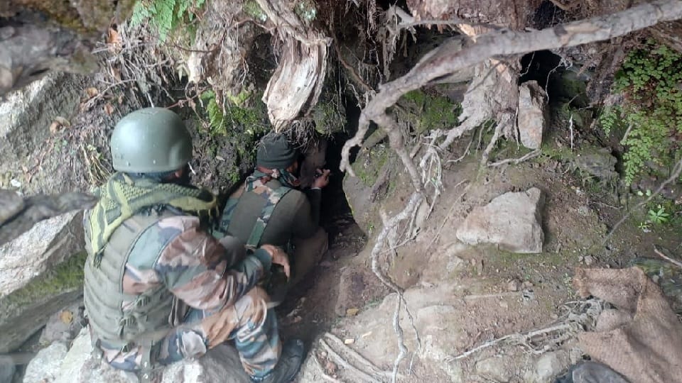 Terrorist hideout demolished in Navapachi of Kishtwar, two grenade-cartridges and other items recovered