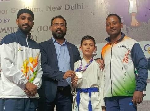 Prince won Gold Medal in All India Sub-Junior Karate Competition