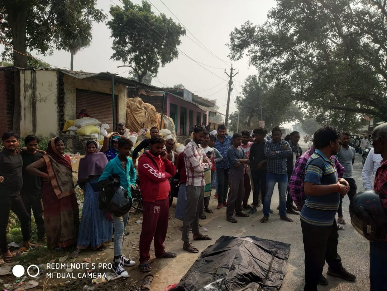 Accident in azamgarh Truck crushed two women who went to see a hospital patient death