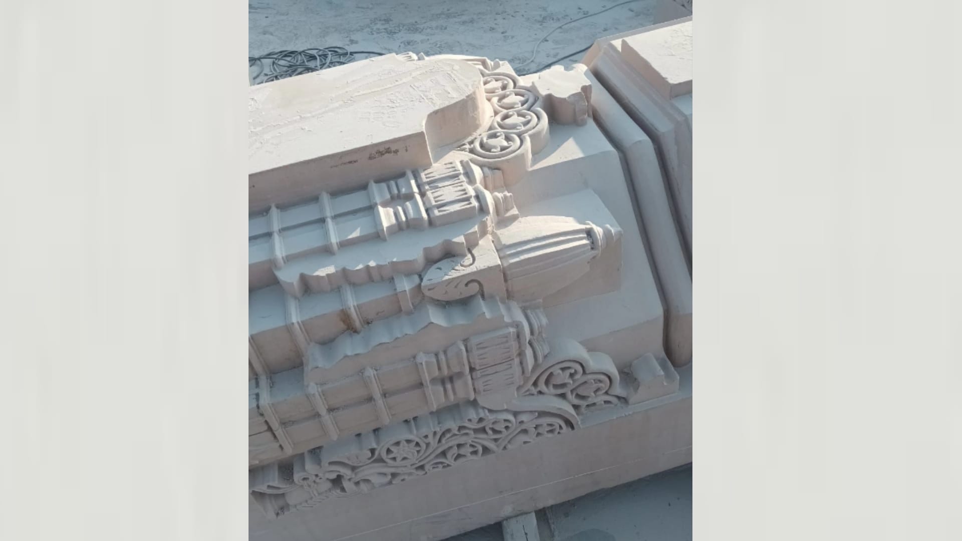 New pics of ram temple construction of Ayodhya.