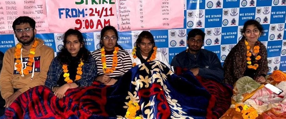 Students' fast continues, students changed after 48 hours