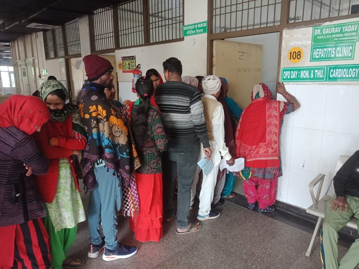 Patients of cough, cold and fever are increasing due to drop in temperature