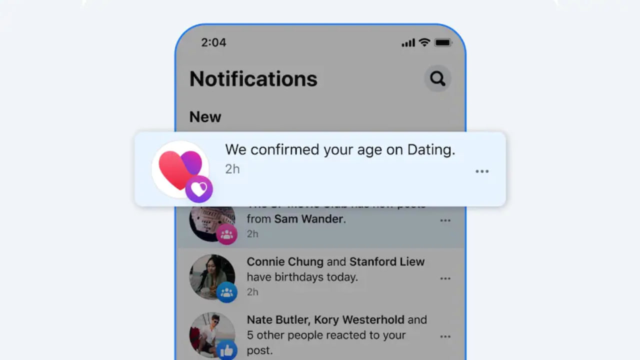 Facebook Users to Verify Their Age Using AI Face Scanning for Dating service