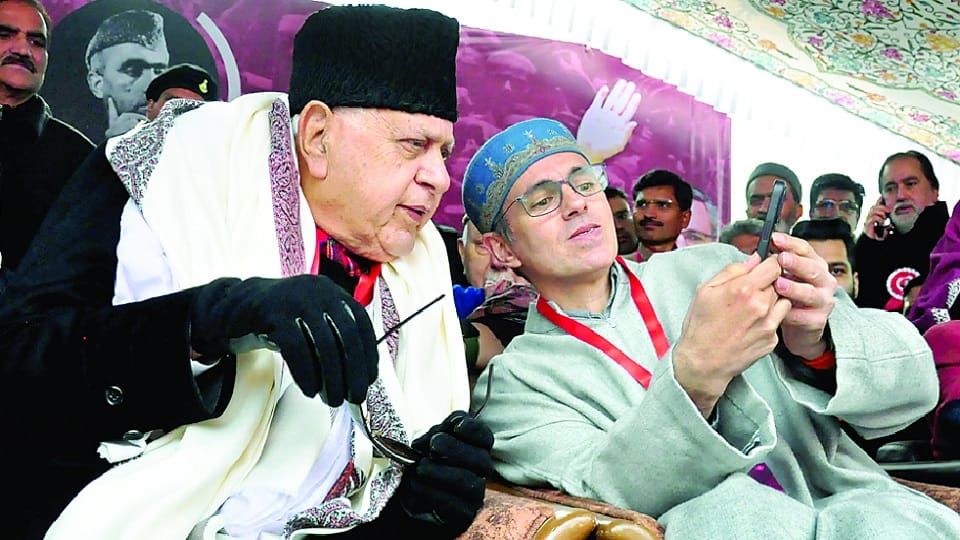 Jammu Kashmir Farooq was reelected President National Conference