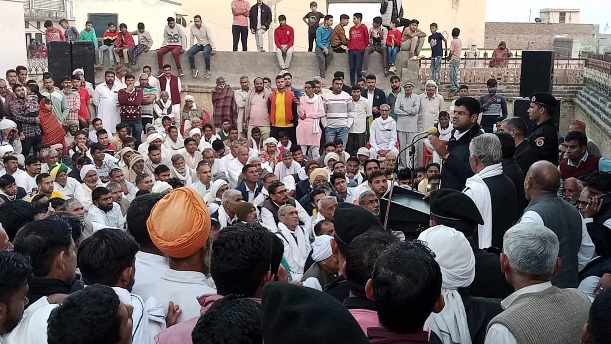 The welfare of farmers, poor and villagers is the priority of the coalition government: Dushyant