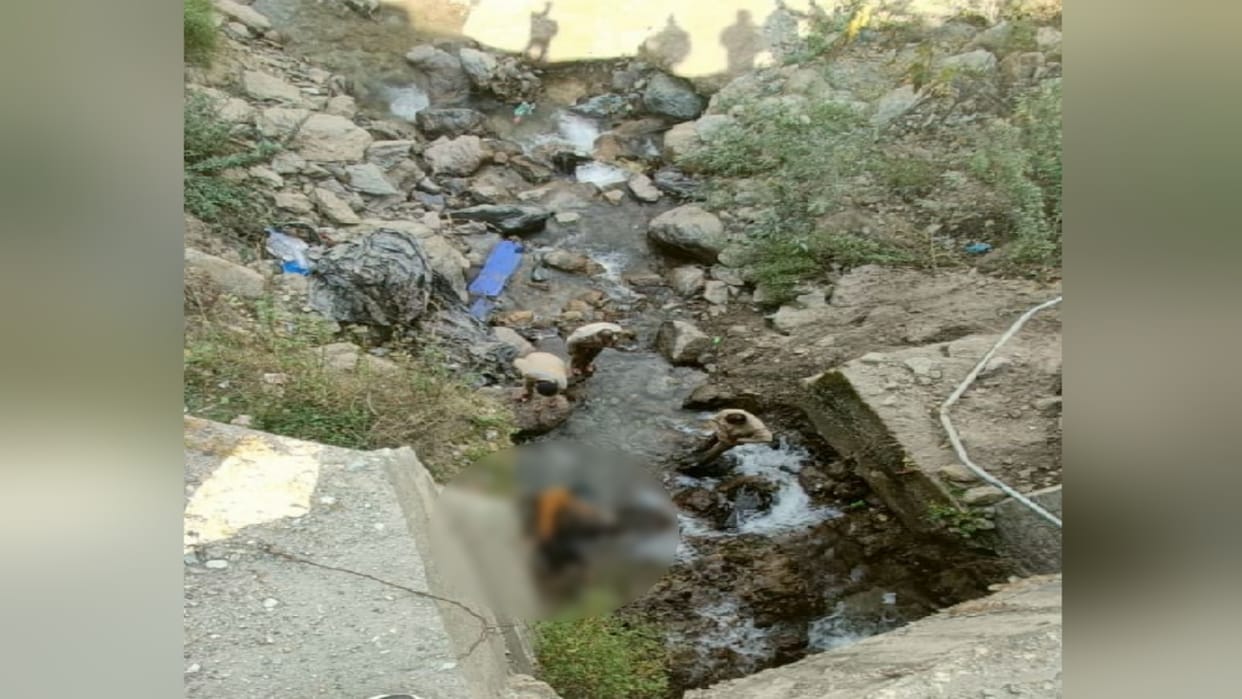 Two Nepali labourer fell into a khad due to foot slipping, both died