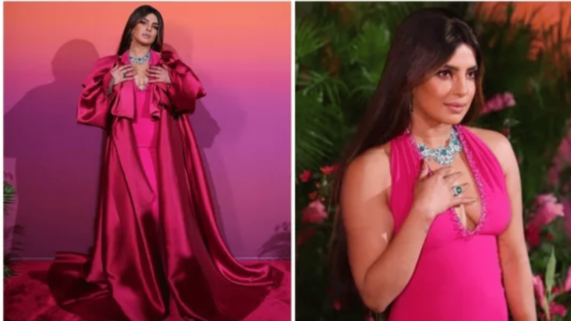 Priyanka Chopra looks gorgeous in pink outfit in an event husband nick jonas praised