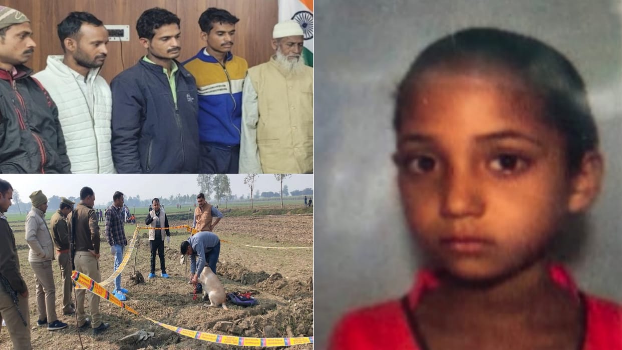 Five including father and grandfather arrested in murder of 10 year old girl