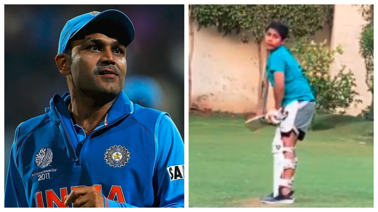 Virender Sehwag son Aaryavir Sehwag selected in Delhi team squad for Under-16 Vijay Merchant Trophy