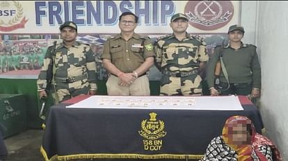 two smugglers arrested from Bangladesh Border, including woman, gold seized