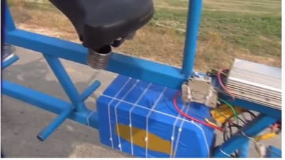 Photos: Why is this electric bike made of junk things going viral? Which was also shared by Anand Mahindra