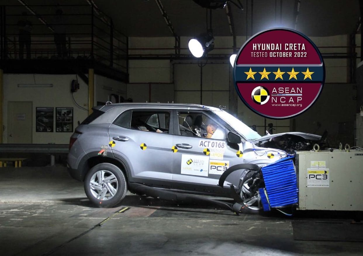 Hyundai Creta 2023 Safety Rating 2023 Hyundai Creta Scores 5 Stars In ASEAN NCAP Crash Tests News in Hindi