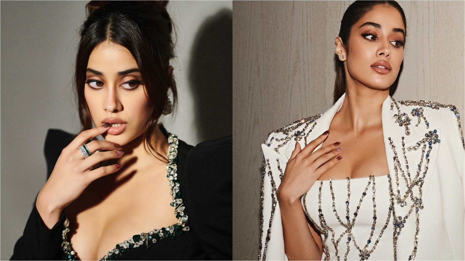 janhvi kapoor white mini dress perfect for christmas party