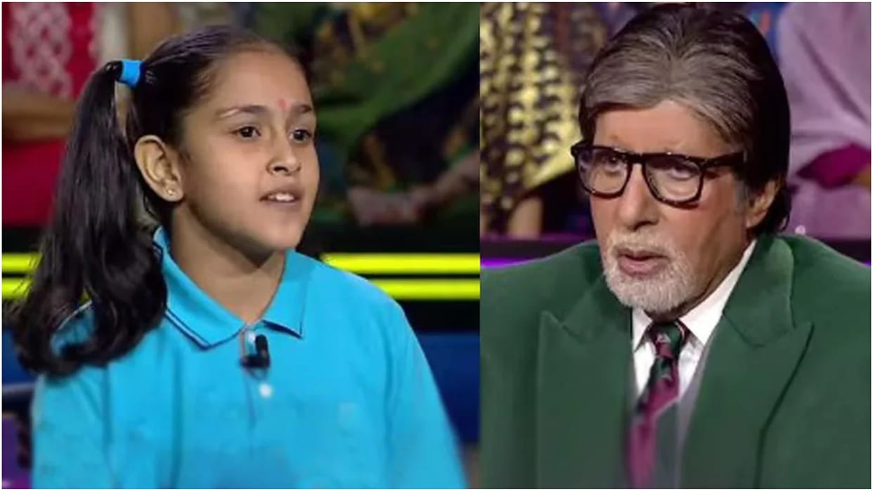 KBC 14 11 year old contestant Anvishaa Tyagi to reveal Amitabh Bachchan biggest secret big b is in shock