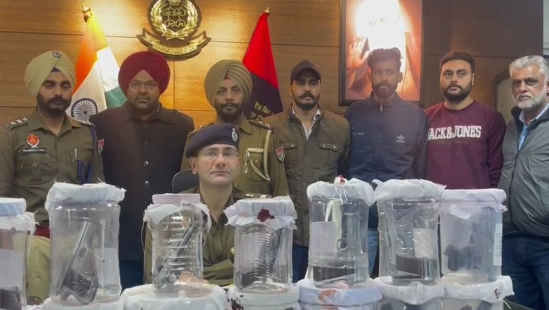 Rupnagar police seized illegal weapons in Madhya Pradesh