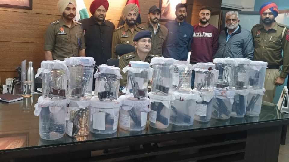 Ropar police recovered 40 magazines including 20 illegal pistols