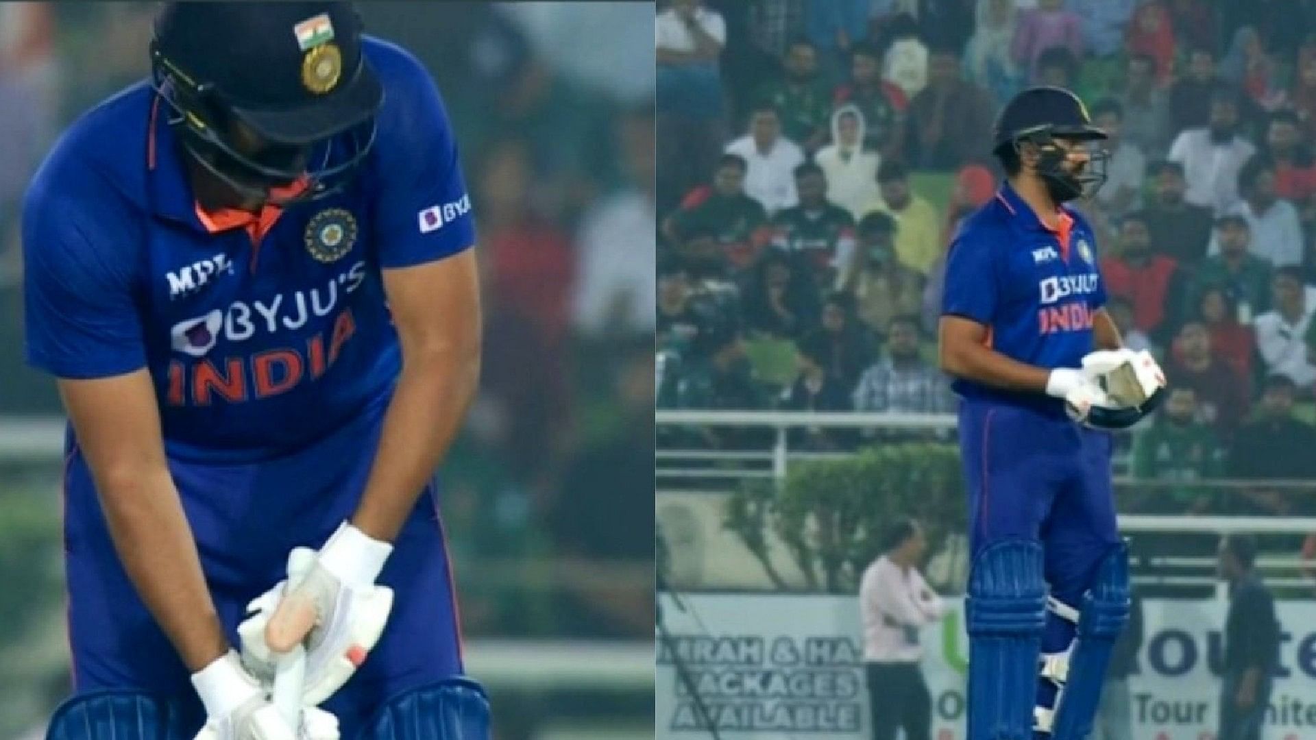 Ind Vs Ban 2nd Odi Rohit Sharma Showed Courage Hits Half Century ...