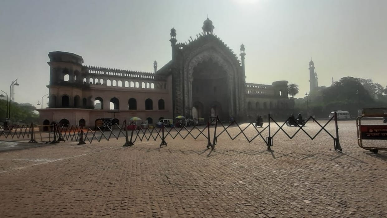 Diversion because of beautification of Rumi Gate.
