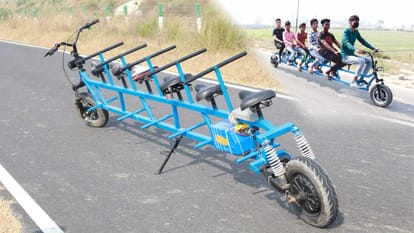 Photos: Why is this electric bike made of junk things going viral? Which was also shared by Anand Mahindra